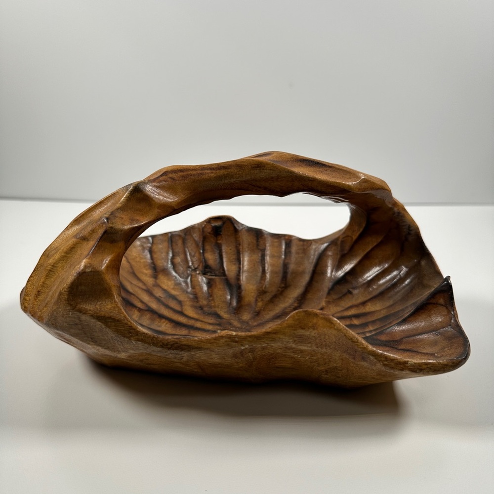 Handcrafted Wooden Art Bowl